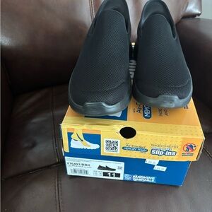 Skechers Black Loafers Slip-On Comfort